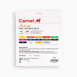 Camel Artist HD ACRYLICS 14 Shades 20 ml
